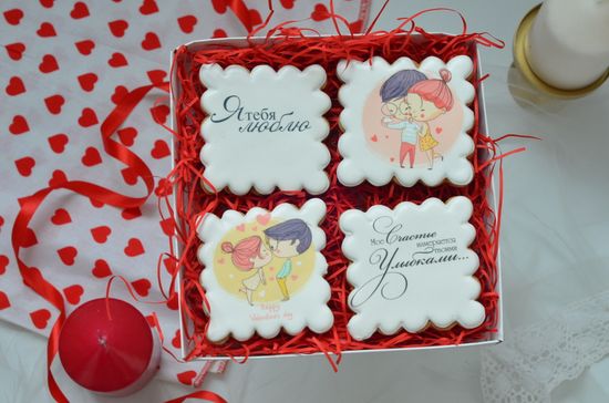 Набор пряников на День всех Влюбленных