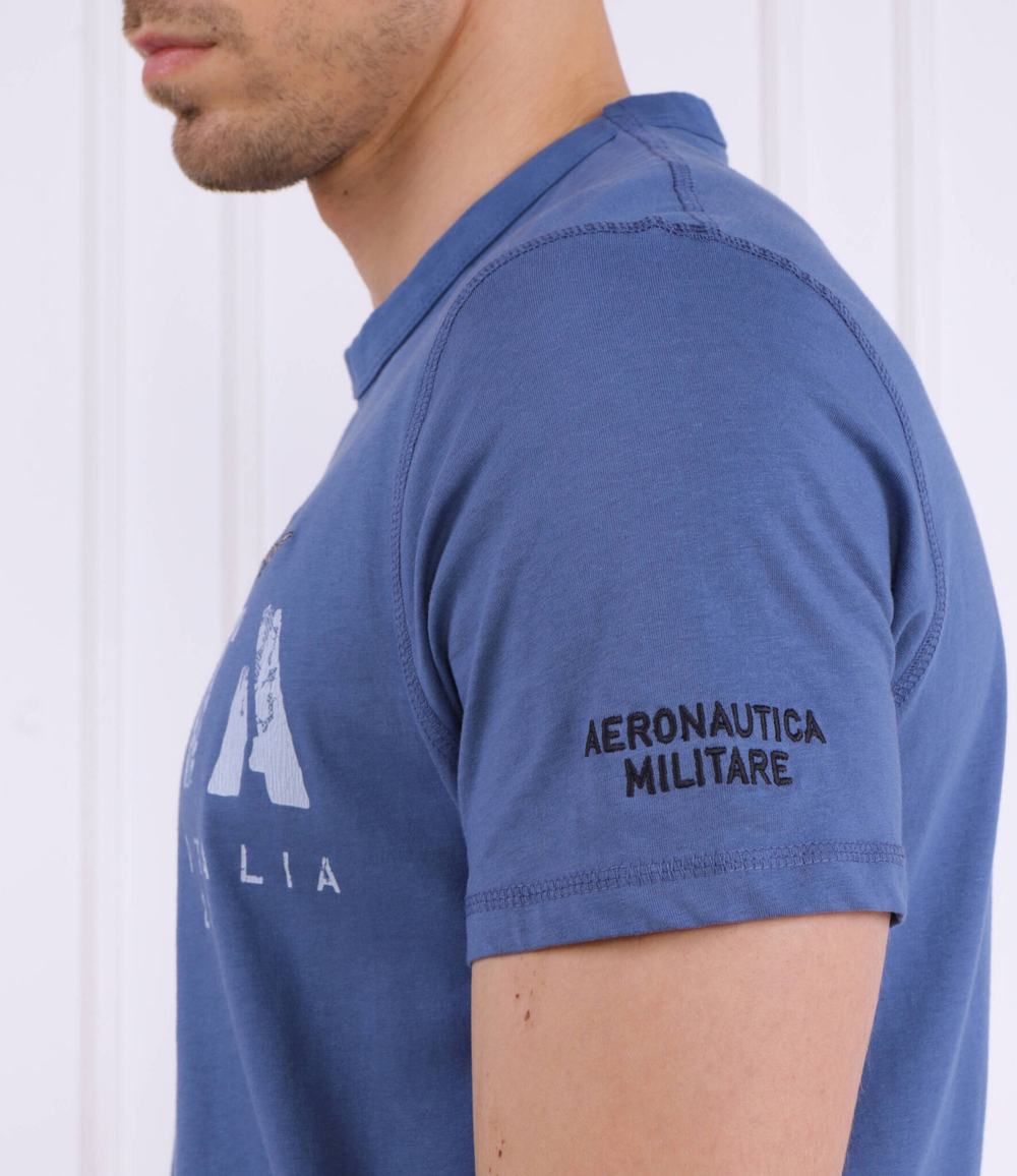 Футболка Aeronautica Militare - голубой(TS2092J538)