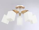 Подвесная люстра TR9518/5 WH/GD/FR белый/золото/белый матовый E27*5 max 40W D670*260