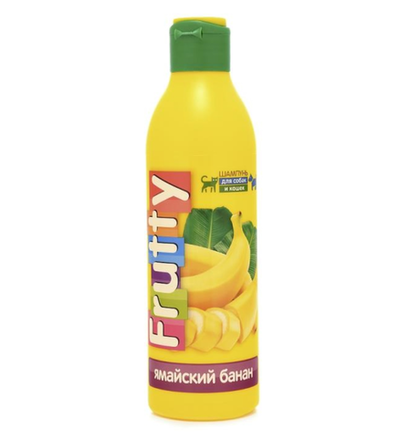FRUTTY Шампунь для кошек и собак Ямайский банан 250, мл
