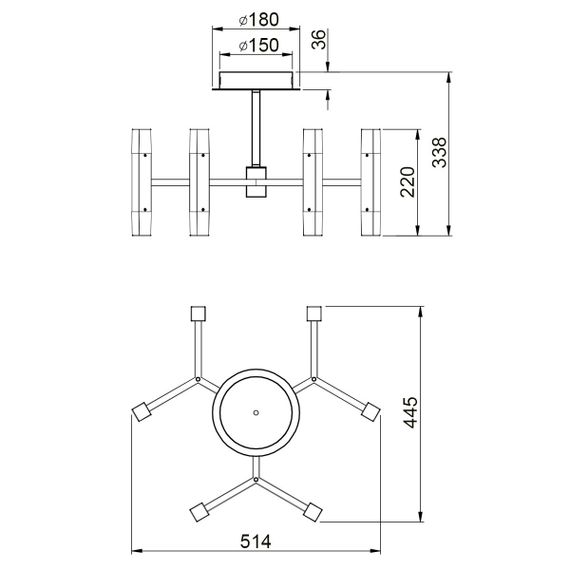 Потолочный светильник Vele Luce Niami VL7142L12