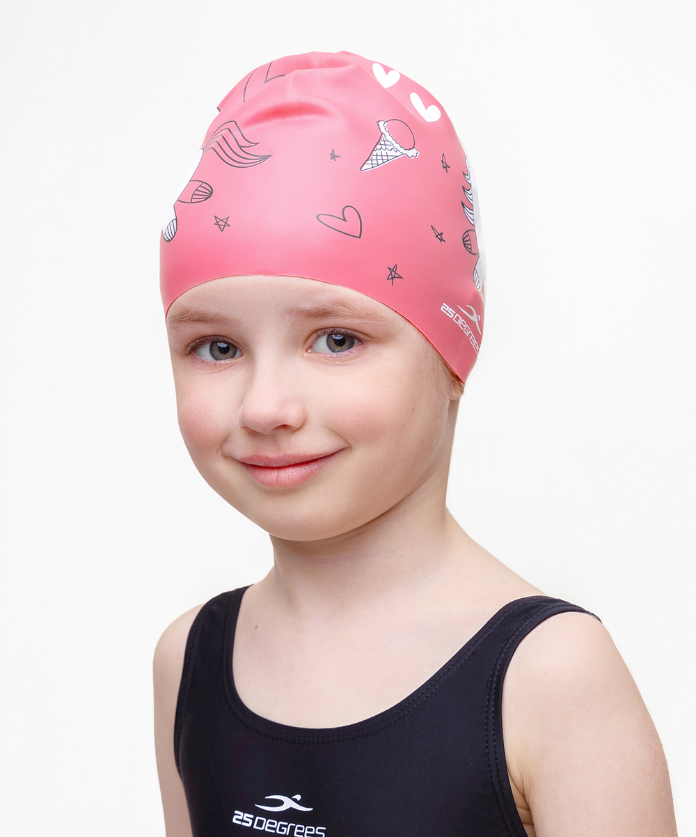 Шапочка для плавания Pony Pink, силикон, детский