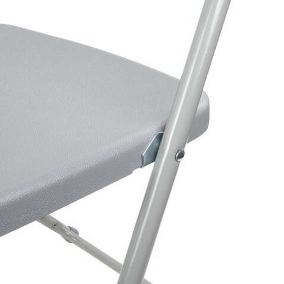 Стул складной BRABIX "Golf CF-002", серый каркас, пластик серый, 531564