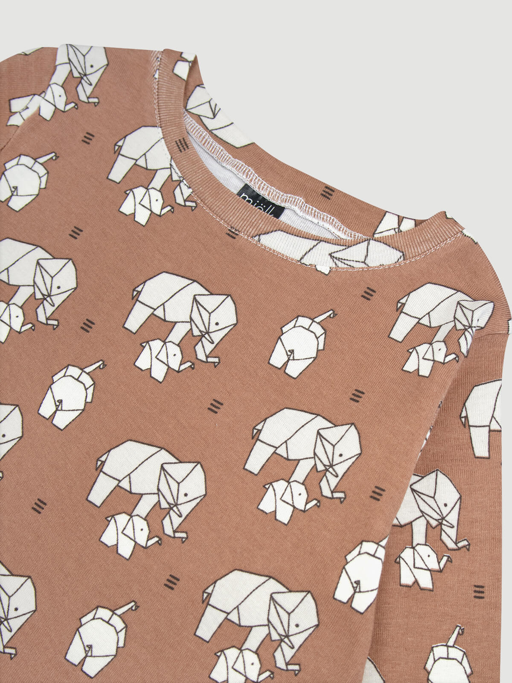 Пижама Mjölk Слоники оригами, на манжетах