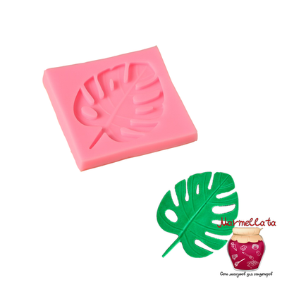 Молд силиконовый "Лист тропики", 6,5*6,5*0,5 см