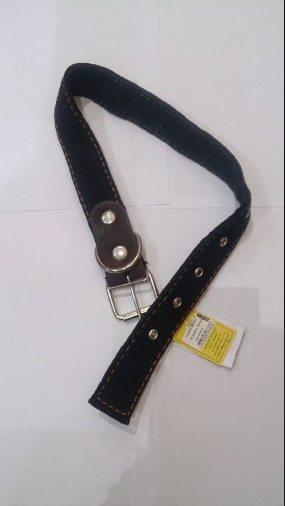 Ошейник брезентовый 20мм двойной ЧЕРНЫЙ Юсонд  ОБ-508