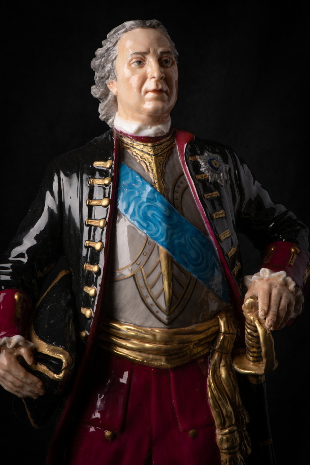 Статуэтка. Фарфор. Солдат. Апраксин Фёдор Матвеевич - Русский флотоводец. Россия