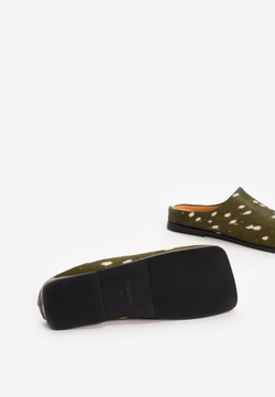 mule square bambi khaki