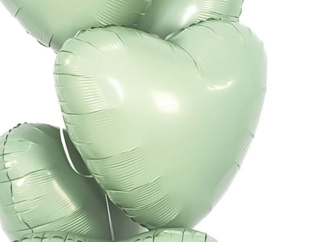 Ag Шар Сердце 19''/46 см, Олива (БГ-15)