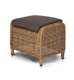 "Толедо" пуф плетеный, цвет соломенный (гиацинт)