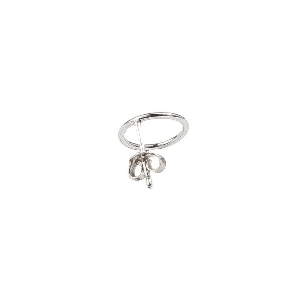 Серьги-круги из серебра
