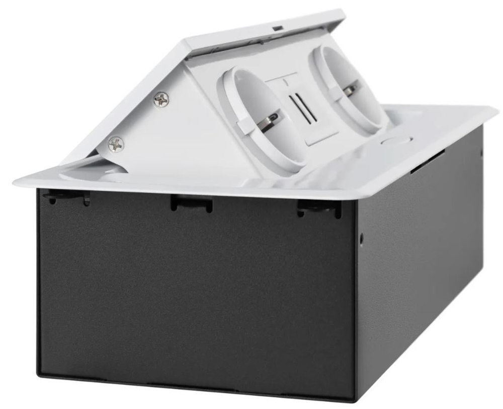 Блок розеток  Cactus CS-SOCKET-EU/USBA-WH