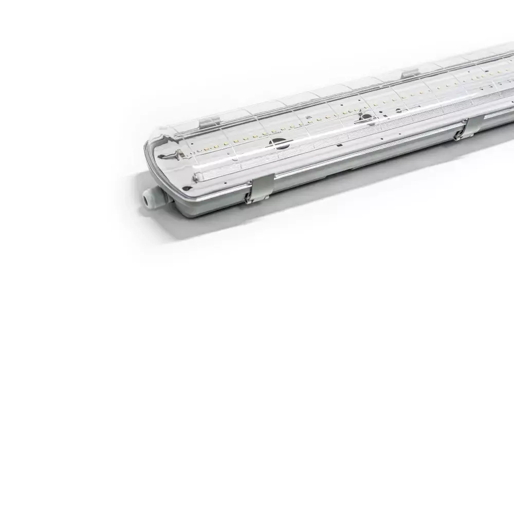 Светильник LED ДСП Айсберг 76W-9500Лм IP65 6000К прозрачн. с БАП 3ч 1262х124х85мм vs103-76-tr-6k-li3h