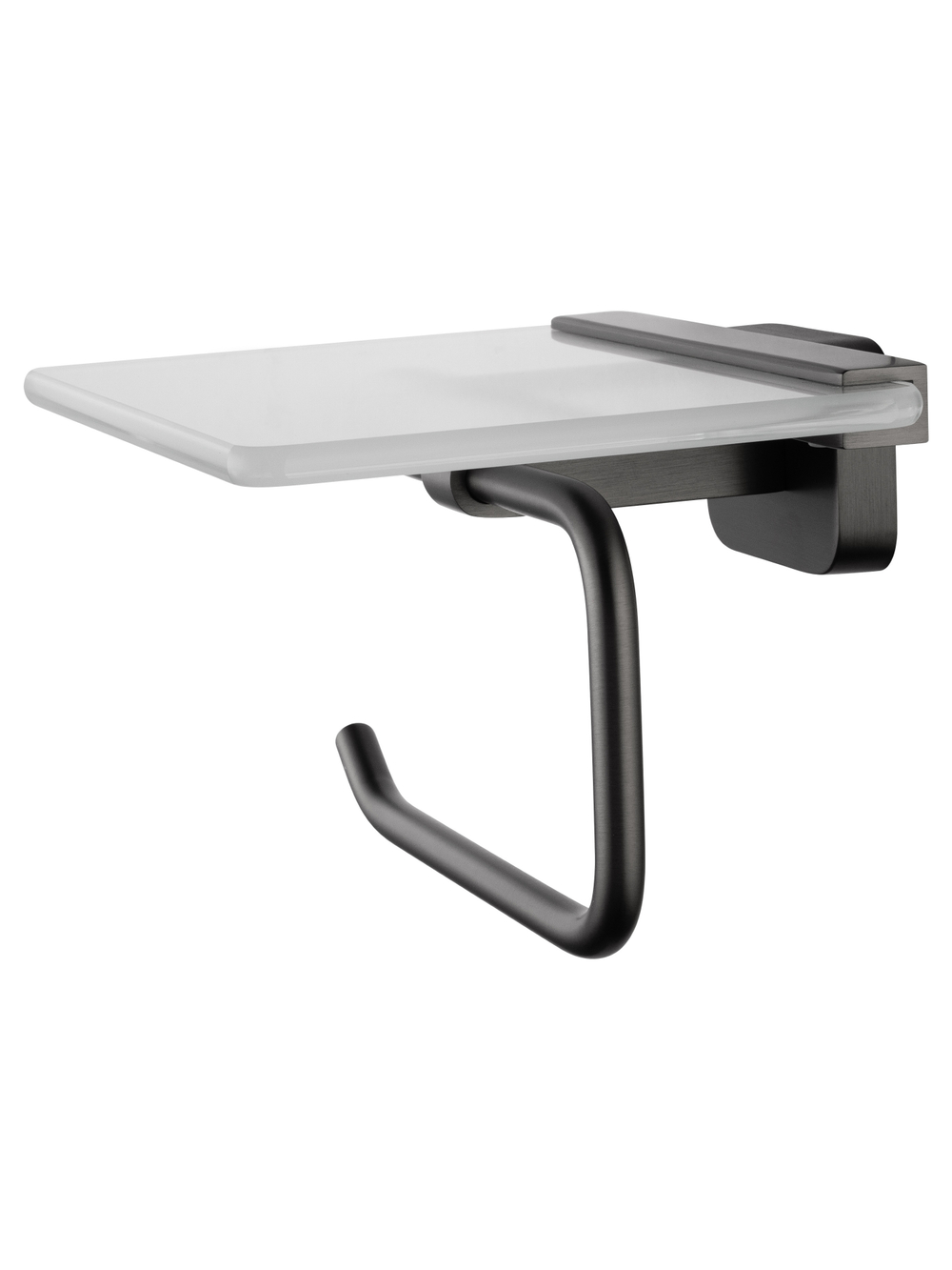 Держатель для туалетной бумаги с полкой WONZON & WOGHAND GRAFFITY, Темный графит (WW-9326)