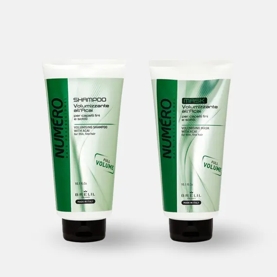 ШАМПУНЬ+МАСКА ДЛЯ ПРИДАНИЯ ОБЪЕМА С ЭКСТРАКТОМ ЯГОД АСАИ ДЛЯ ТОНКИХ И ОСЛАБЛЕННЫХ ВОЛОС