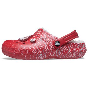 Crocs Classic Lined Clog 'Holiday Charm Red'