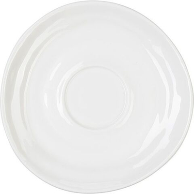 Блюдце «Милк»;фарфор;D=15/5см;белый (Цвет: белый)