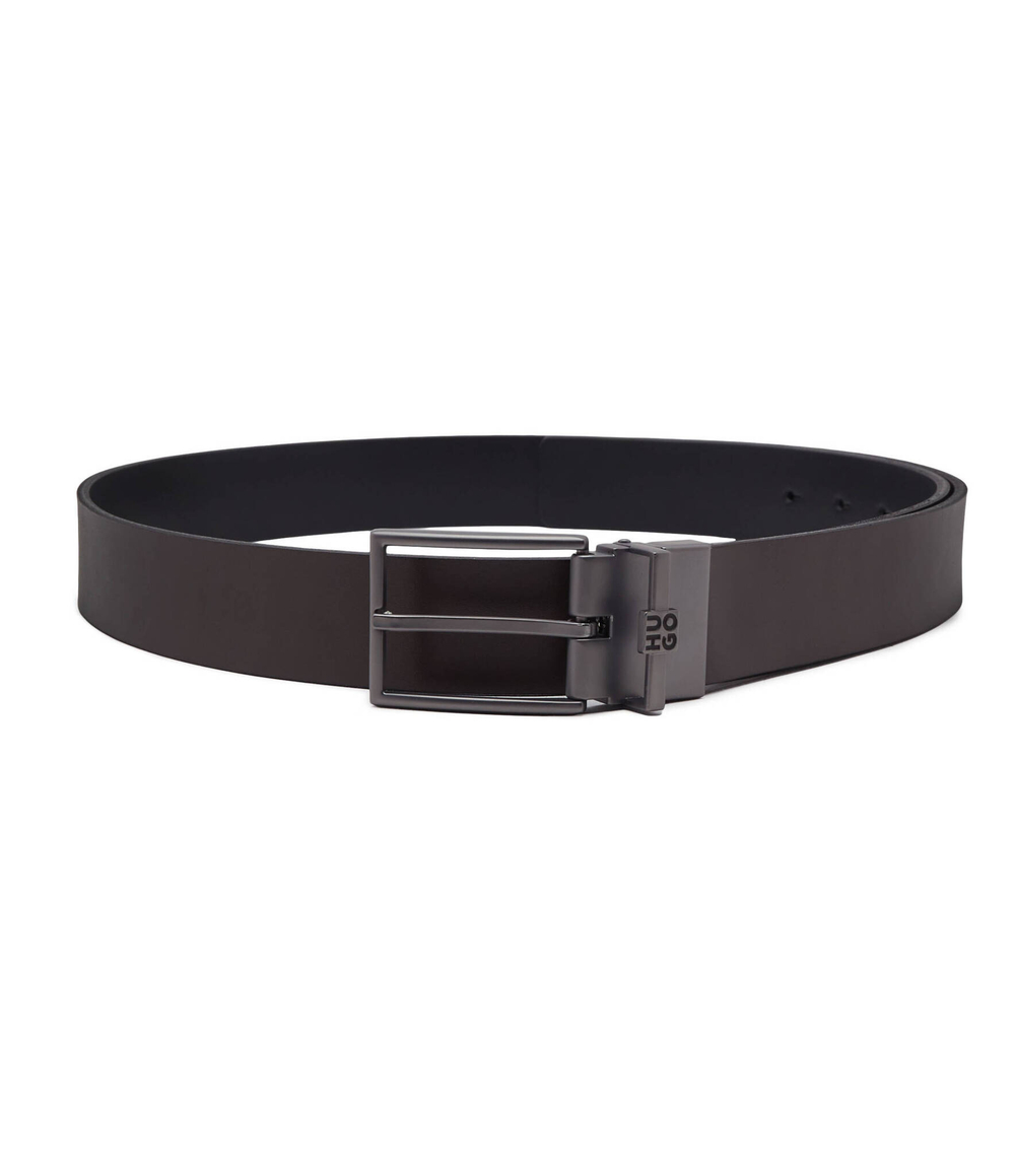 Двухсторонний кожаный ремень 2в1 HU-GO-Gb35 HUGO - черный(50503408)