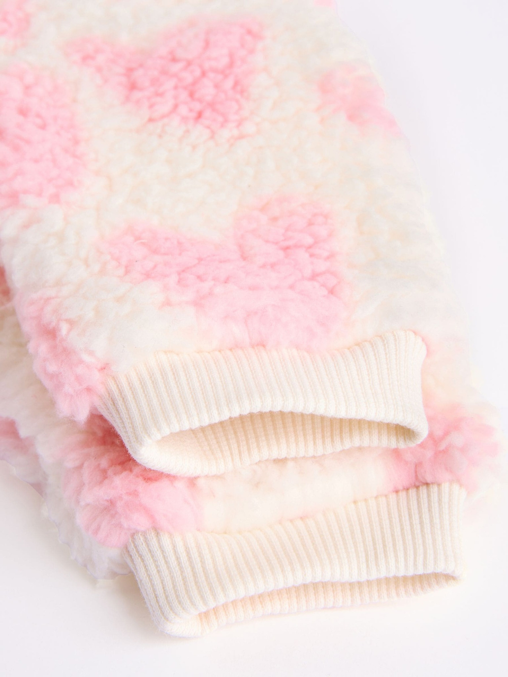 Толстовка флисовая и легинсы в комплекте для малышей Next 904-512, Розовый