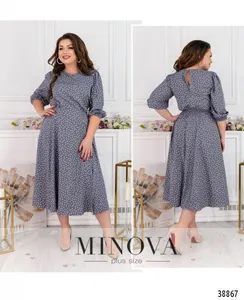Платье 3142-В-серый Minova
