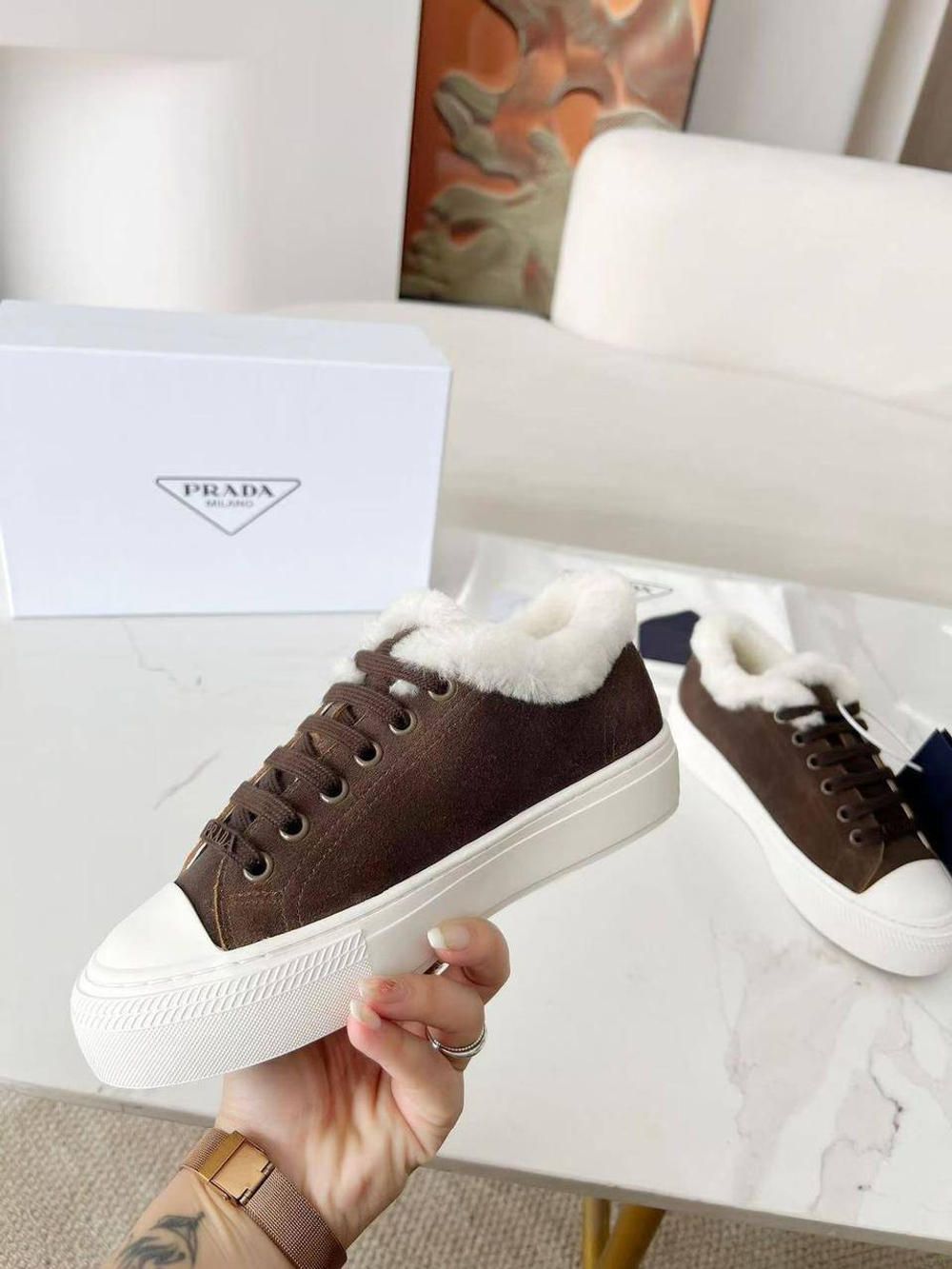 Кроссовки Prada