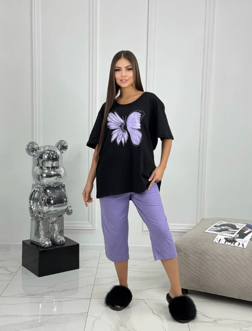 [m]Пижама х/б бриджи+футболка УБФ00051