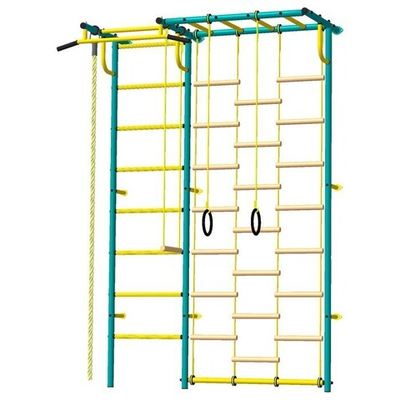 Детский спортивный комплекс Роки с рукоходом, ПВХ, цвет морская волна