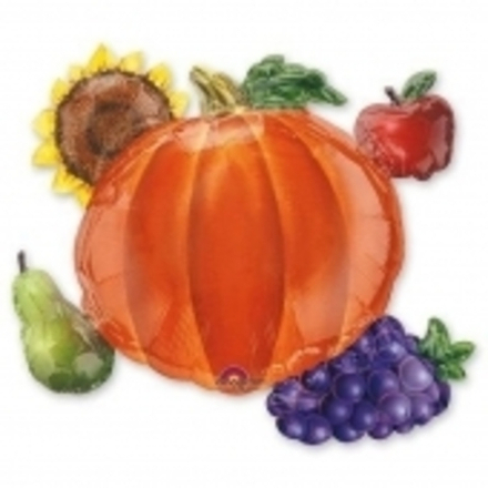 А Фигура тыква с урожаем