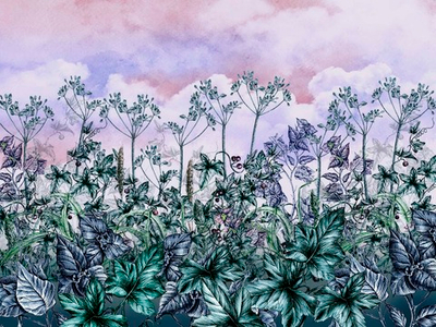 Дизайнерские обои Wall Street Botanica