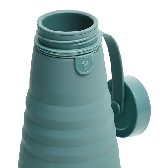 Бутылка складная силиконовая Stojo Bottle Eucalyptus, 20 oz / 590 мл