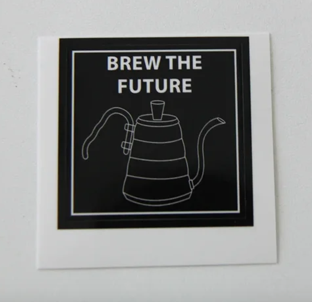 Наклейки brew the future (чайник)