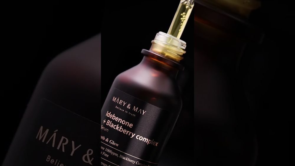 MARY&MAY Антивозрастная антиоксидантная сыворотка для лица с идебеноном и ежевикой Idebenone+Blackberry Complex Serum 30 мл.