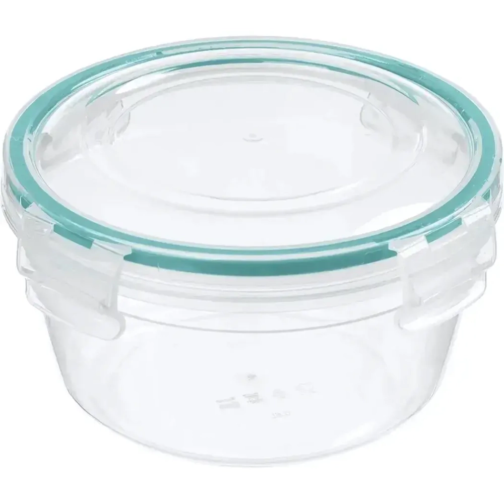 Контейнер для продуктов герметичный круглый 0,5л с замками (бесцветный)