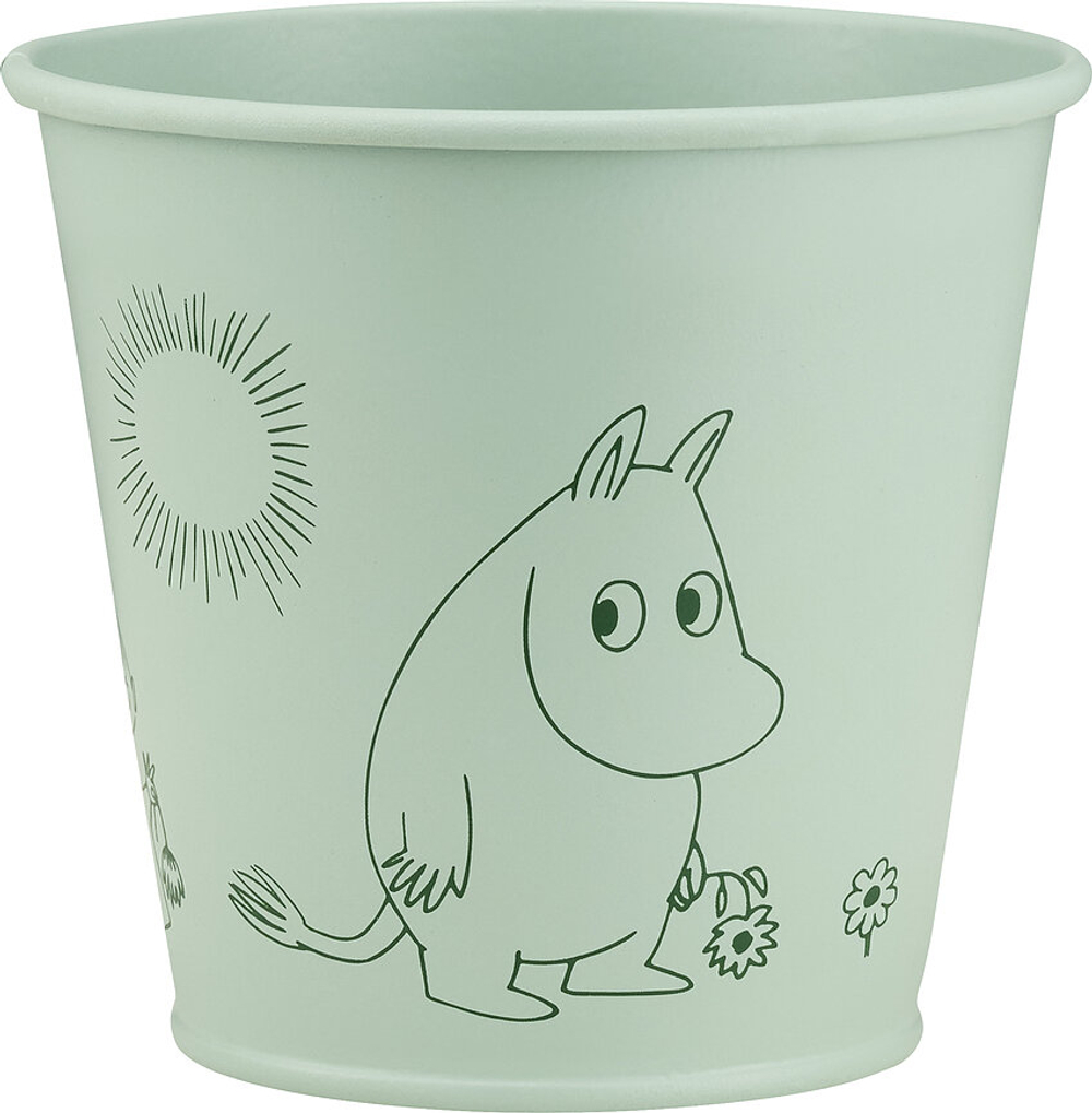 Горшок Muurla Muminki Gardenia, металл, 10 см, белый