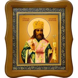 Феодосий, архиепископ Черниговский, святитель. Икона на холсте.