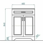 Тумба с раковиной Style Line Олеандр-2 90