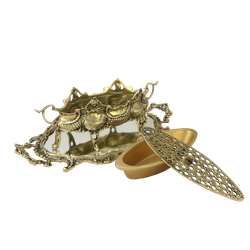 Bello De Bronze Подставка для цветов для икебаны бронзовая с подносом-зеркалом