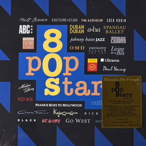 Сборник Сборник 80s Pop Stars Collected 2LP (Голландия 2024г.) Red/Silver