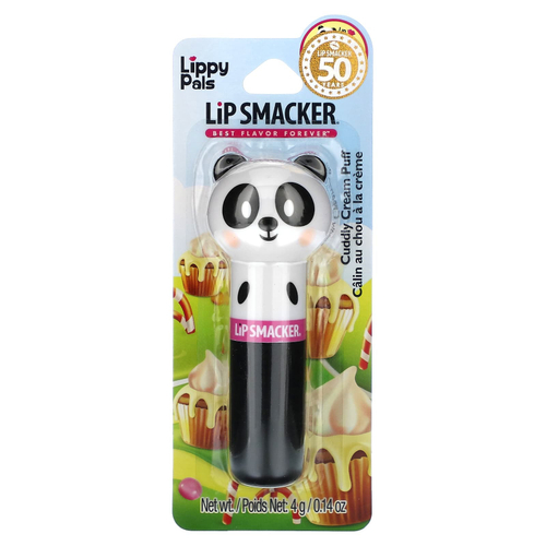 Lip Smacker, Lippy Pals Balm, Panda, мягкая кремовая пышка, 4 г (0,14 унции)