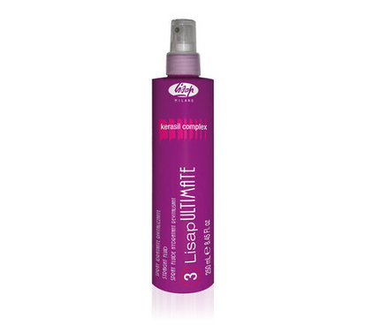 Разглаживающий, термо-защищающий флюид для волос «3-LISAP ULTIMATE STRAIGHT FLUID» (250 мл)
