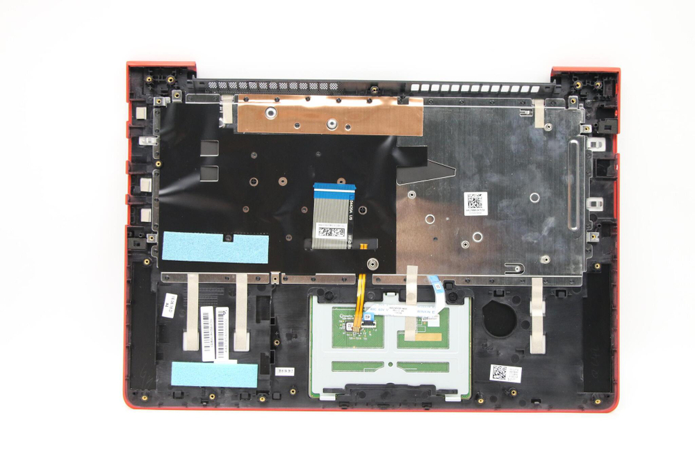 Верхняя панель с клавиатурой (топкейс) для ноутбука Lenovo 510s-13IKB черная, расскладка - русская+украинская (5CB0M54954)