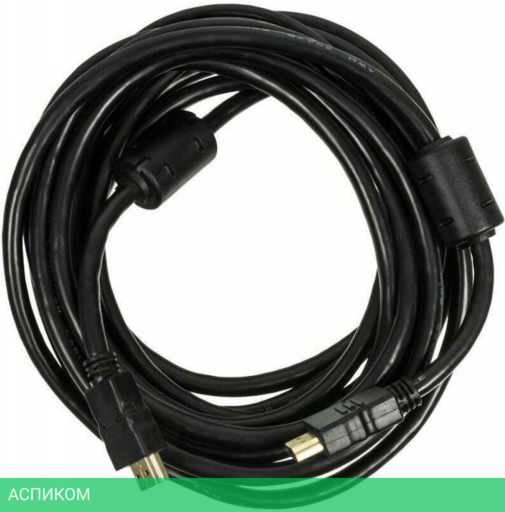 Кабель Ningbo HDMI-5M-MG v.1.4 пакет черный