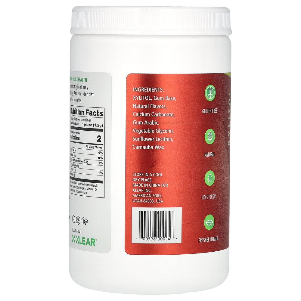 Xlear, Spry, жевательная резинка, натуральная корица, без сахара, 550 шт. (660 г)