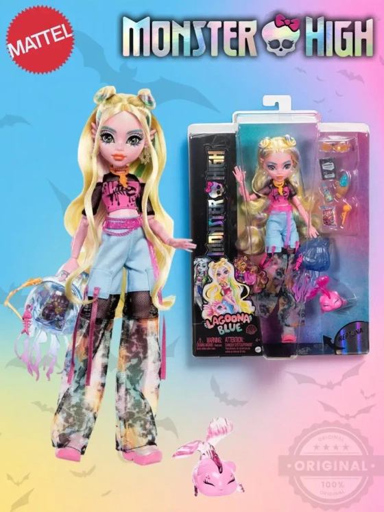 Кукла Монстр Хай Лагуна Блю с питомцем HXH75