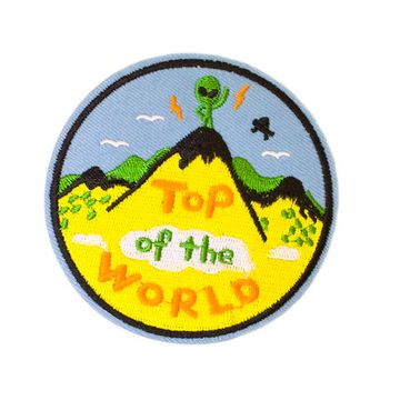 Нашивка термоаппликация на одежду и на рюкзак. Top of the World