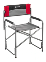 Кресло раскладное Nisus, 200 кг, поворотная спинка, серый/красный/черный (T-N-DC-07-PS-GRD)