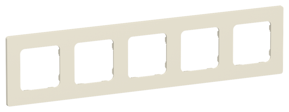 FLITE Рамка 5-местная РУ-5-К-ФлСл сливочный IEK