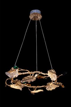 Подвесная люстра LED 40W 3000К LE3037/600 GD золото Olivia Leon