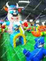 Коммерческий надувной батут "На страже добра 2" 30*9*7 м