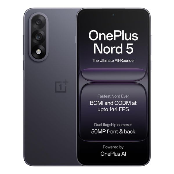 Смартфон OnePlus Nord 5 8/256 ГБ, 2 nano SIM, Серый | Phantom Grey (CPH2709)